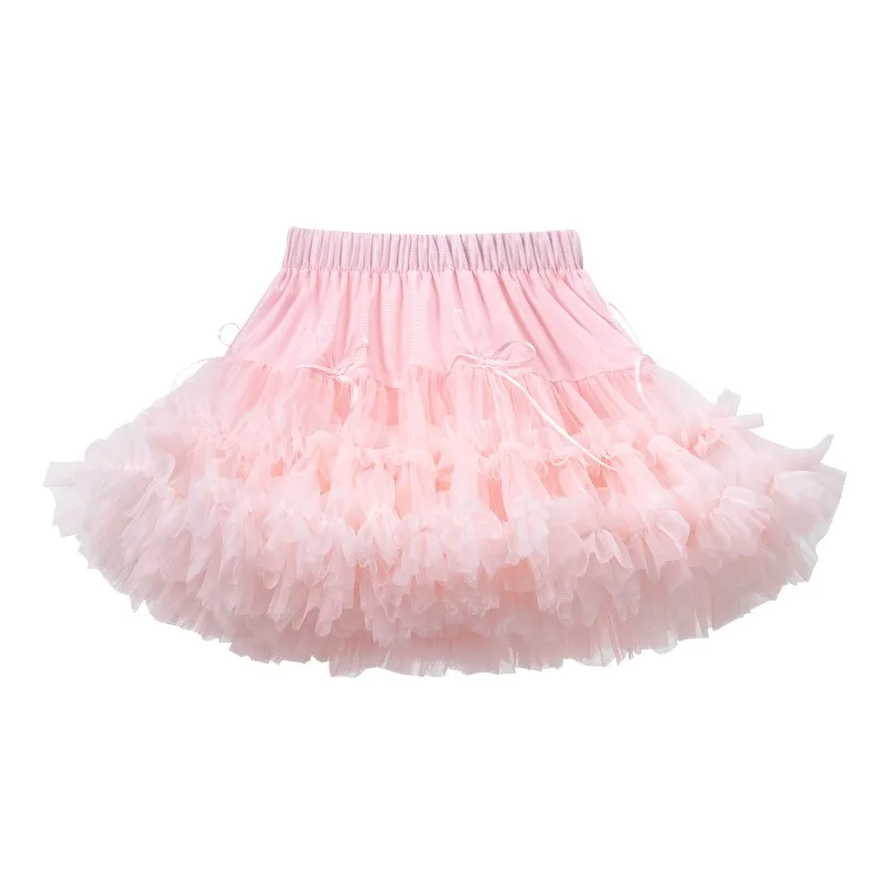 Blue Princess Puffy Tutu Skirt Mesh Half Skirt for Girls Spring Summer Outfit