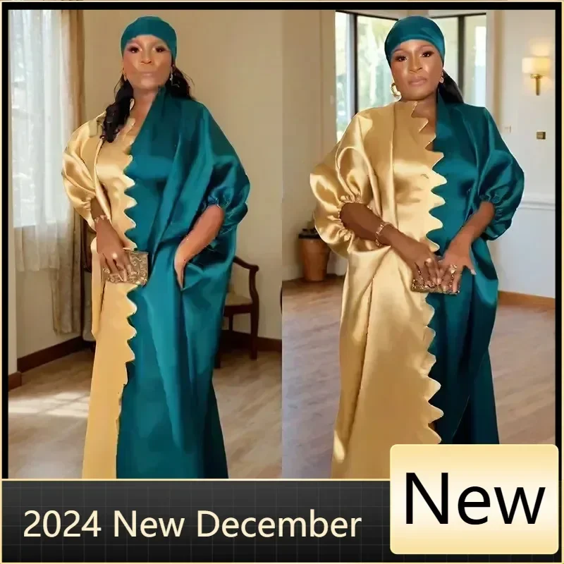 

2025 African Dresses for Women Traditional Africa Clothing Dashiki Ankara Outfits Gown Abayas Robe Muslim Kaftan Maxi Long Dress