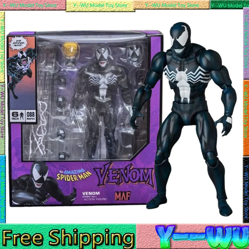 Spider-Man Venom Comic Anime Figure Ver Re-Release Action Figures The Amazing Spiderman Collectible Toys Kid Xmas Gifts Custom