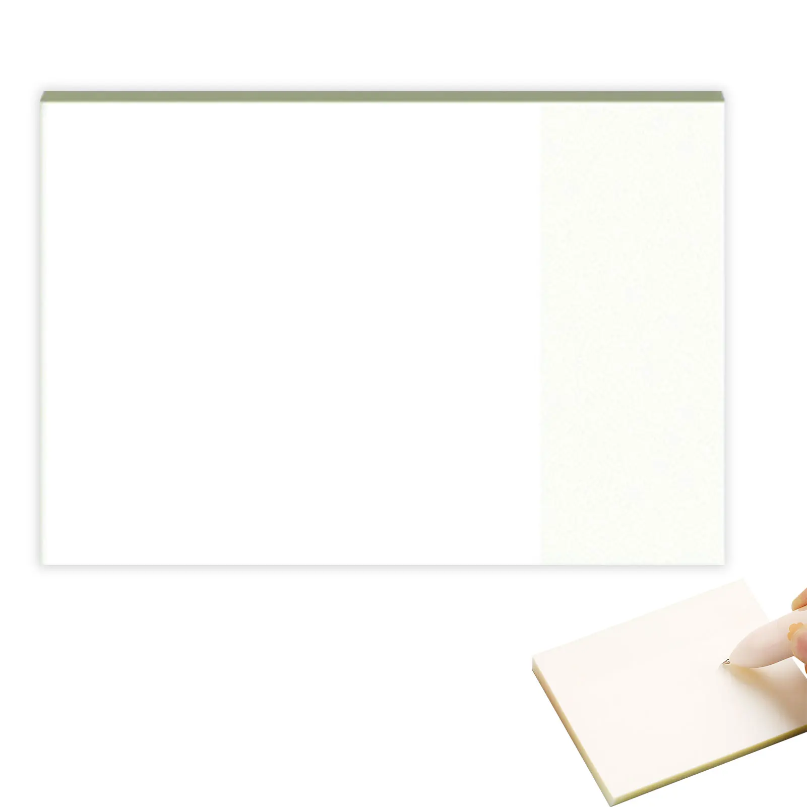 Notas Adhesivas transparentes, 50 hojas, notas adhesivas translúcidas a prueba de agua, translúcidas, autoadhesivas, recordatorios de mensajes