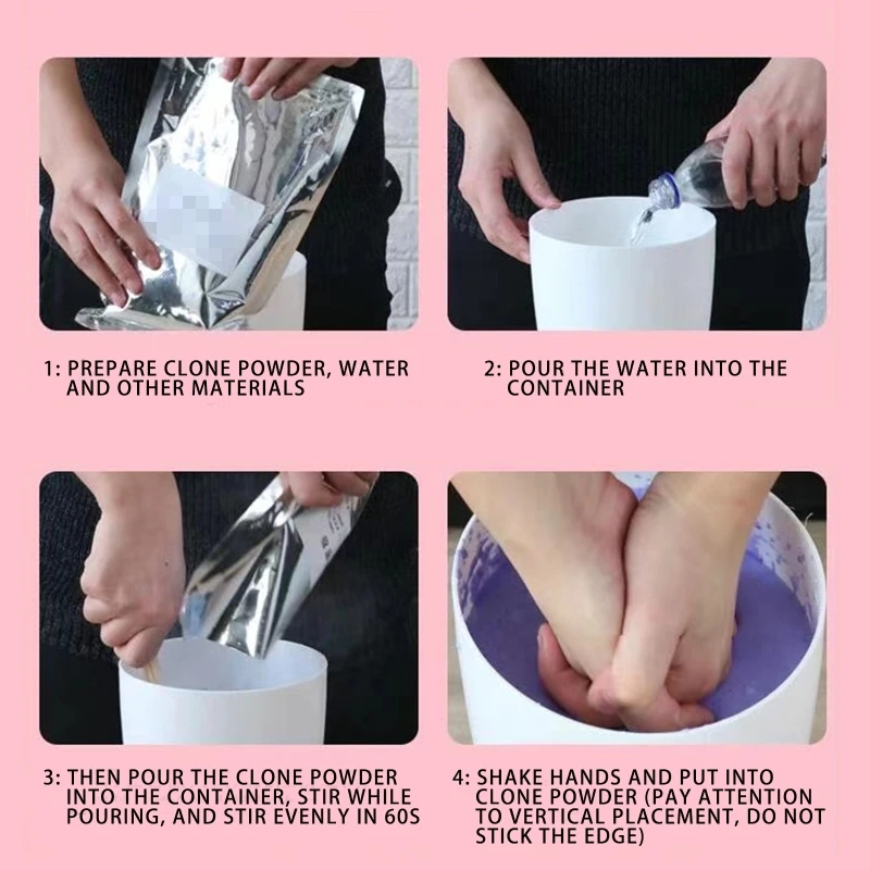 3D 수제 핸드 몰드 캐스팅 클론 파우더 키트 DIY 커플 손을 잡고 성인 어린이 친구 Dropship을위한 동상 성형 공예