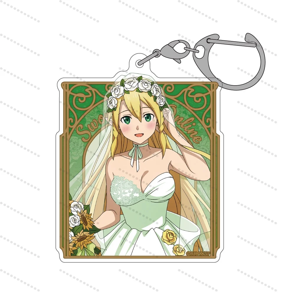 

Hot Anime Sword Art Online Acrylic keychain Cute backpacks Exquisite decorative Accessories Product Fan Gifts 6cm