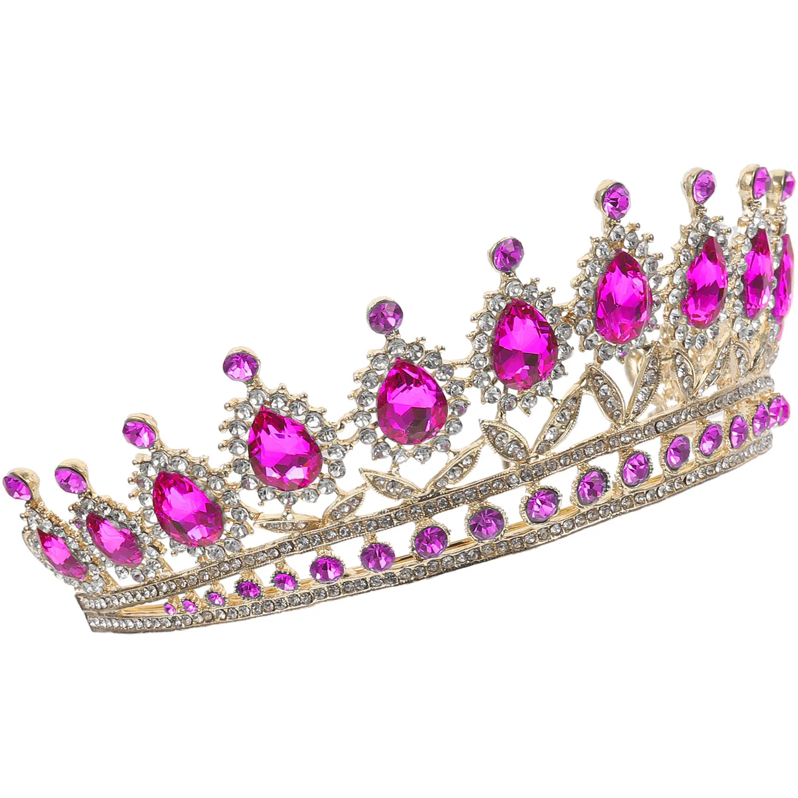 

Diamond Crown Hair Accessory Women Tiara Rhinestone Bridal Headb Lightweight Durable Party Wedding Banquet Beautiful Design