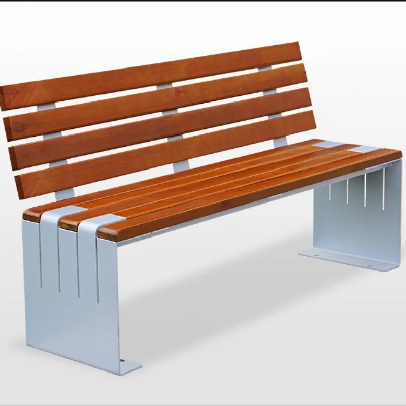 Outdoor park anti-corrosion wood slices, indoor shopping malls rest, solid wood, special-shaped art, waiting chairs