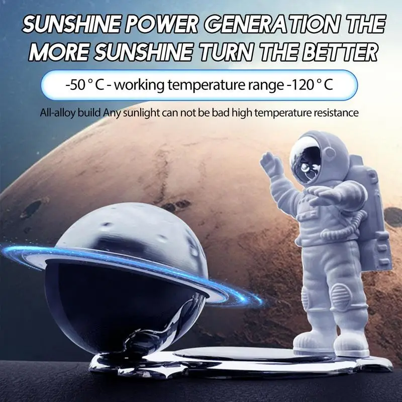 Solar Car Fragrance Autorotation Aroma accessori Solar Rotating Air Fragrance Oil diffusori Astronaut Planet profumo