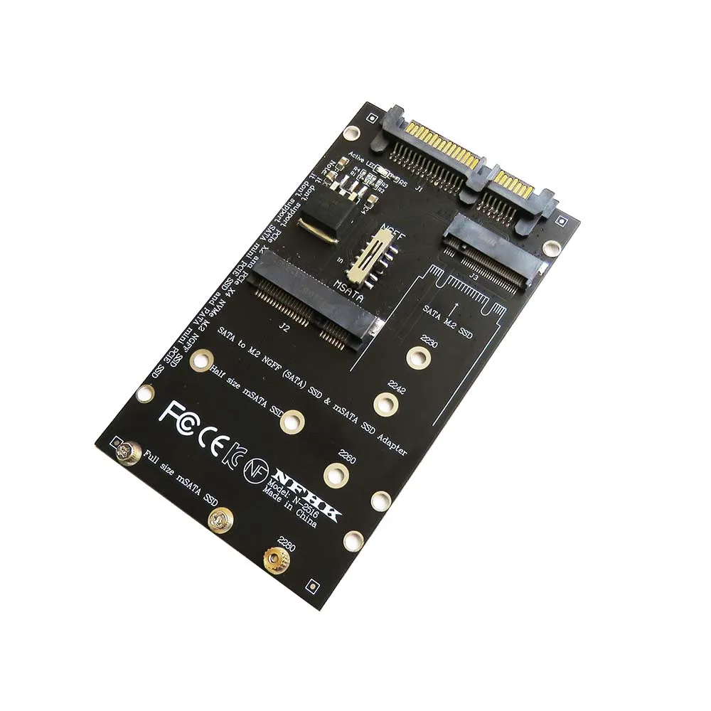 SSD Adapter Card M.2 NGFF MSATA to 2.5 SATA3 Converter for Solid State Drive Interface Translation