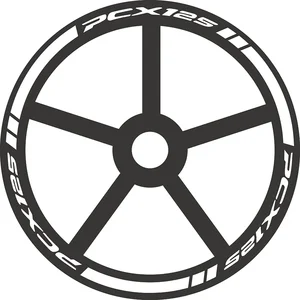 Reflexion des Motorradrads, Hub, Innenabziehbilder, Rand, Bandstreifen, Honda PCX 125 150 160 PCX125 PCX-125 PCX150 PCX160 10 Hauptverkauf PCX -Aufkleber - №2