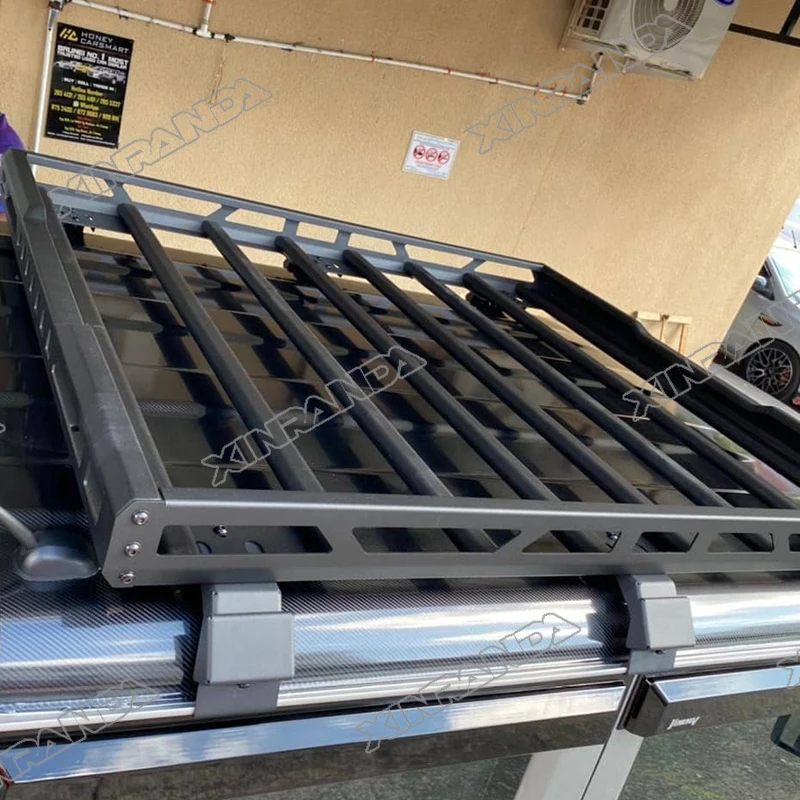 Hot Sale Jimny Roof Luggage Rack Storage Accessories Aluminium Roof Rack for Jimny 3 Door JB64w JB74w 2025 2026