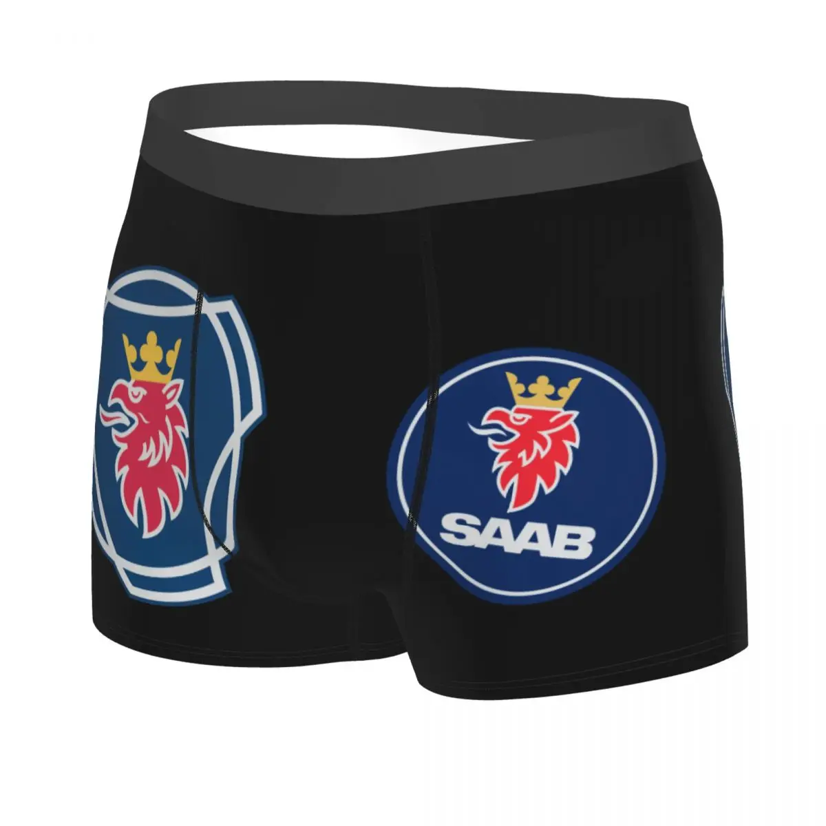 Custom Swedish Saabs Scanias Trucks Boxer Shorts For Men 3D Print Underwear Panties Briefs Breathable Underpants