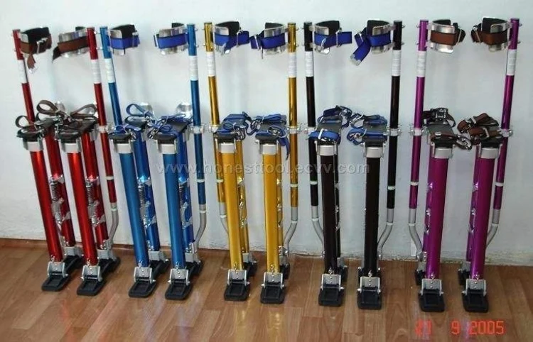 Aluminum alloy stilts adult lifting tripod high foot heightening machine shoes interior decoration stage performance stucco