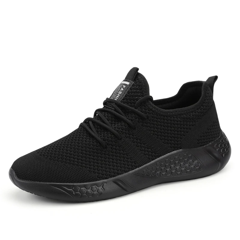 Zapatillas de deporte informales para hombre, zapatos transpirables y cómodos para caminar, con cordones y antideslizantes, atléticos, para correr, tenis, talla grande 39-50