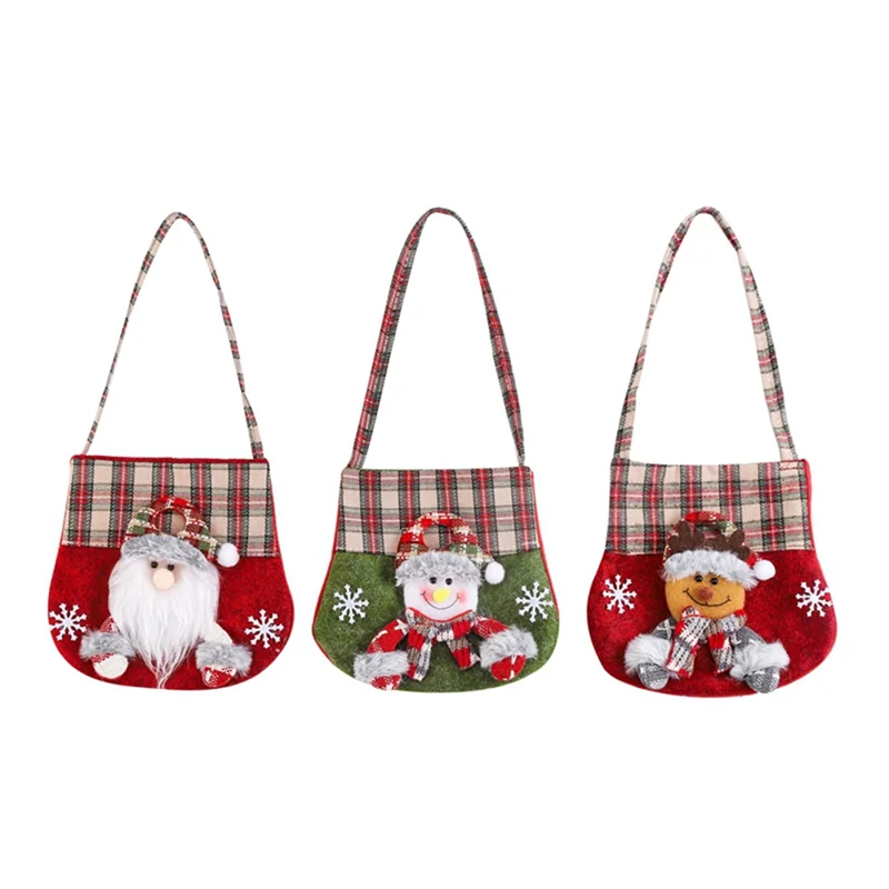 A59E-Christmas -Bag Party Favor Bags Cartoon Weihnachten Handtasche Party Weihnachten Urlaub Geschenktüten