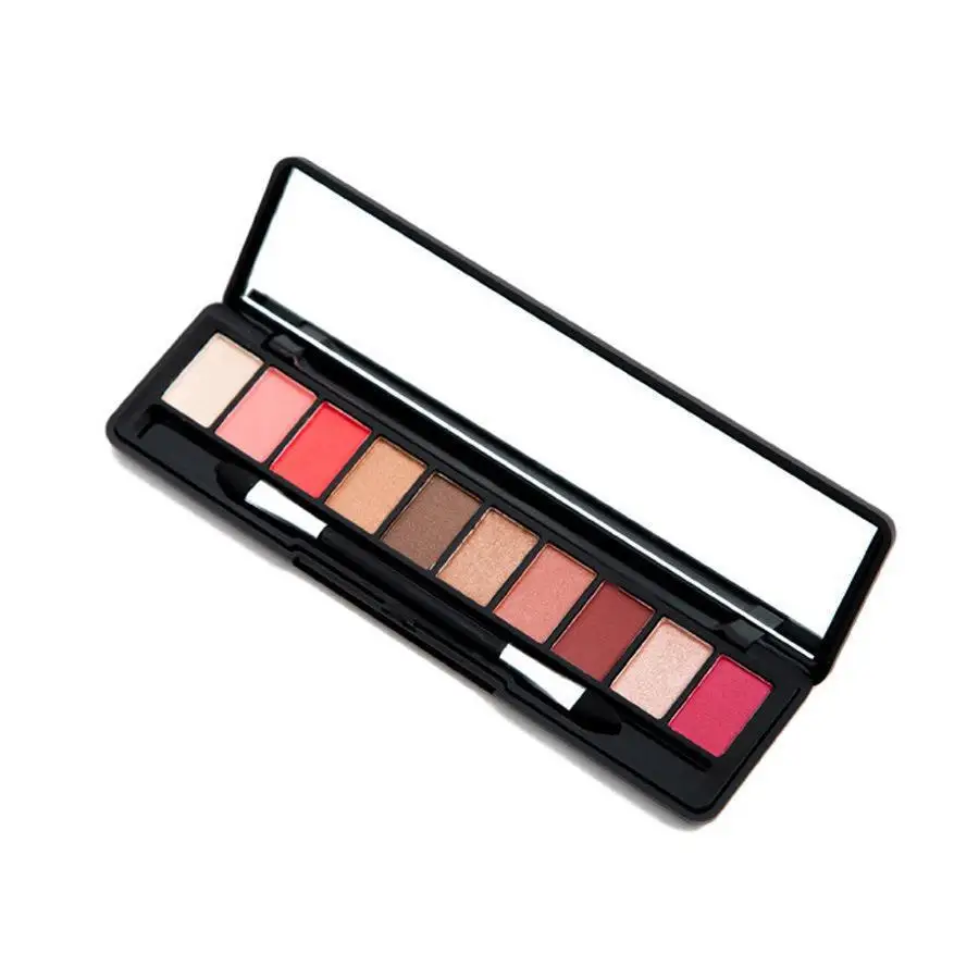 Paleta cieni do powiek w dziesięciu kolorach, sojowa piasek, matowe i perłowe cienie, dla początkujących, idealna dla dziewczyn.