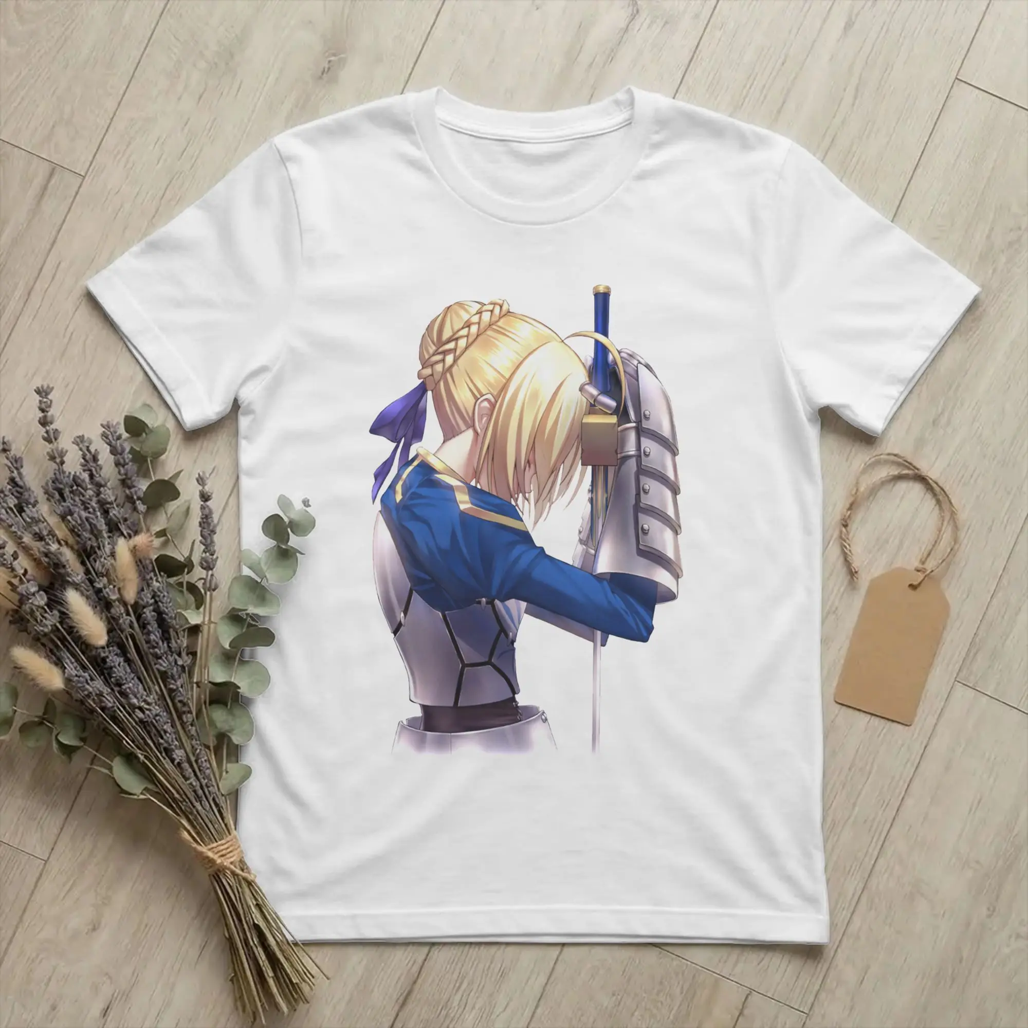 Men Women Saber Lament T Shirts Fate Stay Night Fgo Anime Cotton Clothes Awesome Short Sleeve O Neck Tees Gift Idea T-Shirts