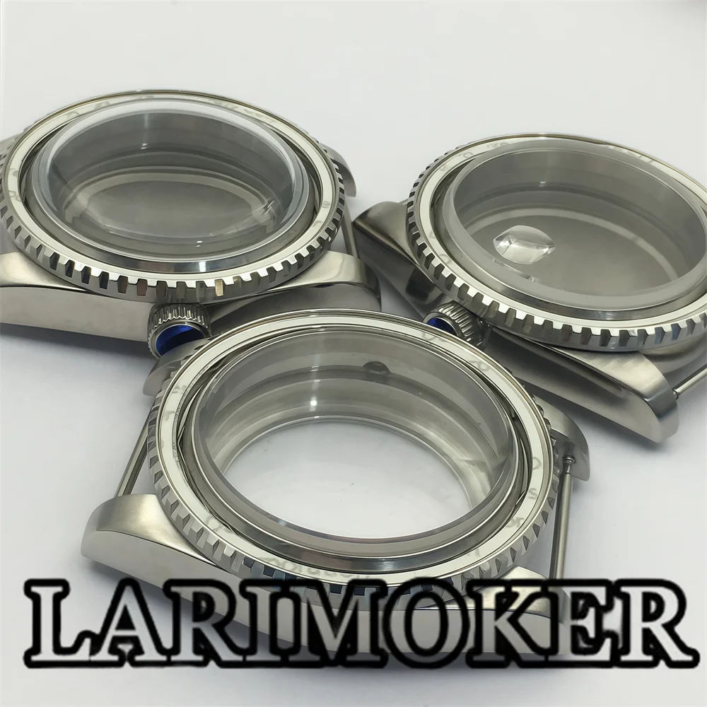 

LARIMOKER 40mm Stainless Steel Case Dome Glass and Sapphire Glass Suitable for NH35 NH36 NH34 ETA2824 PT5000 MIYOTA9015 Movement