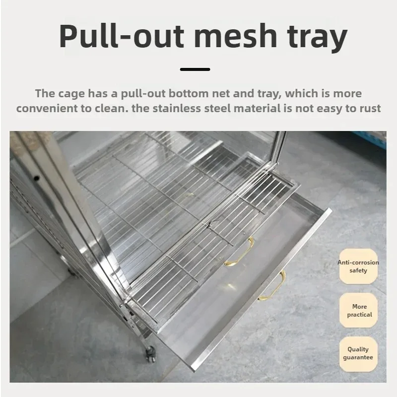 Steel Bird Cage Split Stand Transparent Ornamental Grey Eclectus Parrot Cage Villa Breeding Cage 3