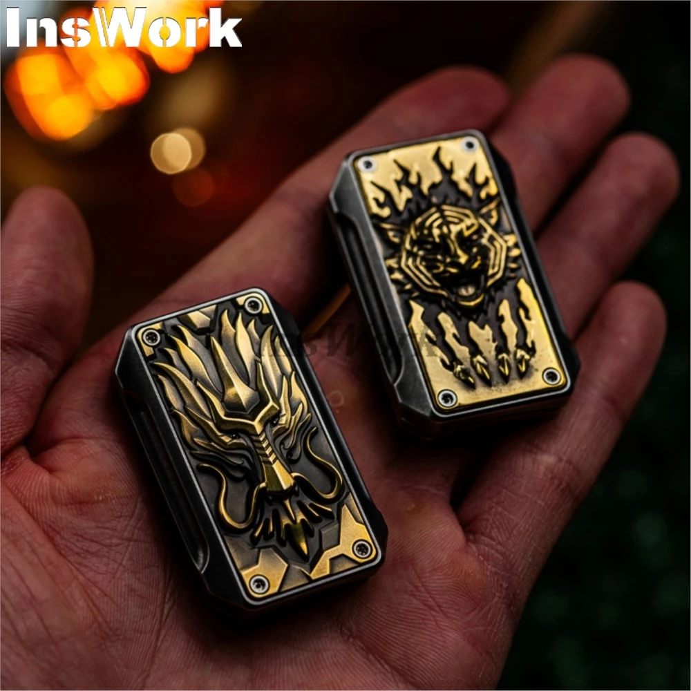 WANWU EDC Push Slider Year Of The Dragon Limited Edition Metal Stress Relief Toy