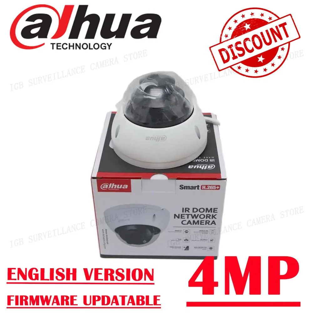 Dahua IPC-HDBW2431R-ZAS-S2 asli 4MP Lite IR var-focal Dome kamera jaringan Zoom IP67 IK10 perlindungan deteksi cerdas