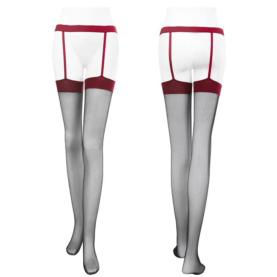 Lace Integrated Suspender Socks for Women