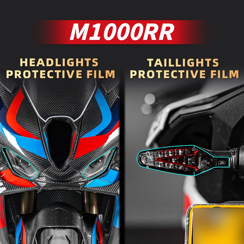 Used For BMW M1000RR M 1000RR Headlight taillight protective film accessories modification paste a variety of options