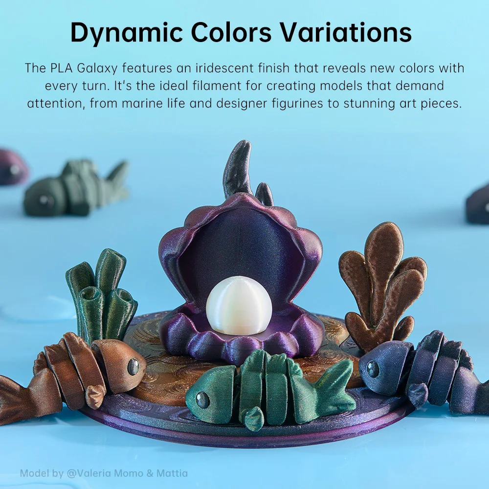 ANYCUBIC PLA Galaxy Filament Starry Effcet خيوط طابعة ثلاثية الأبعاد ألوان ديناميكية PLA FDM Kobra 3 كومبو S1 كومبو خيوط الطباعة #4