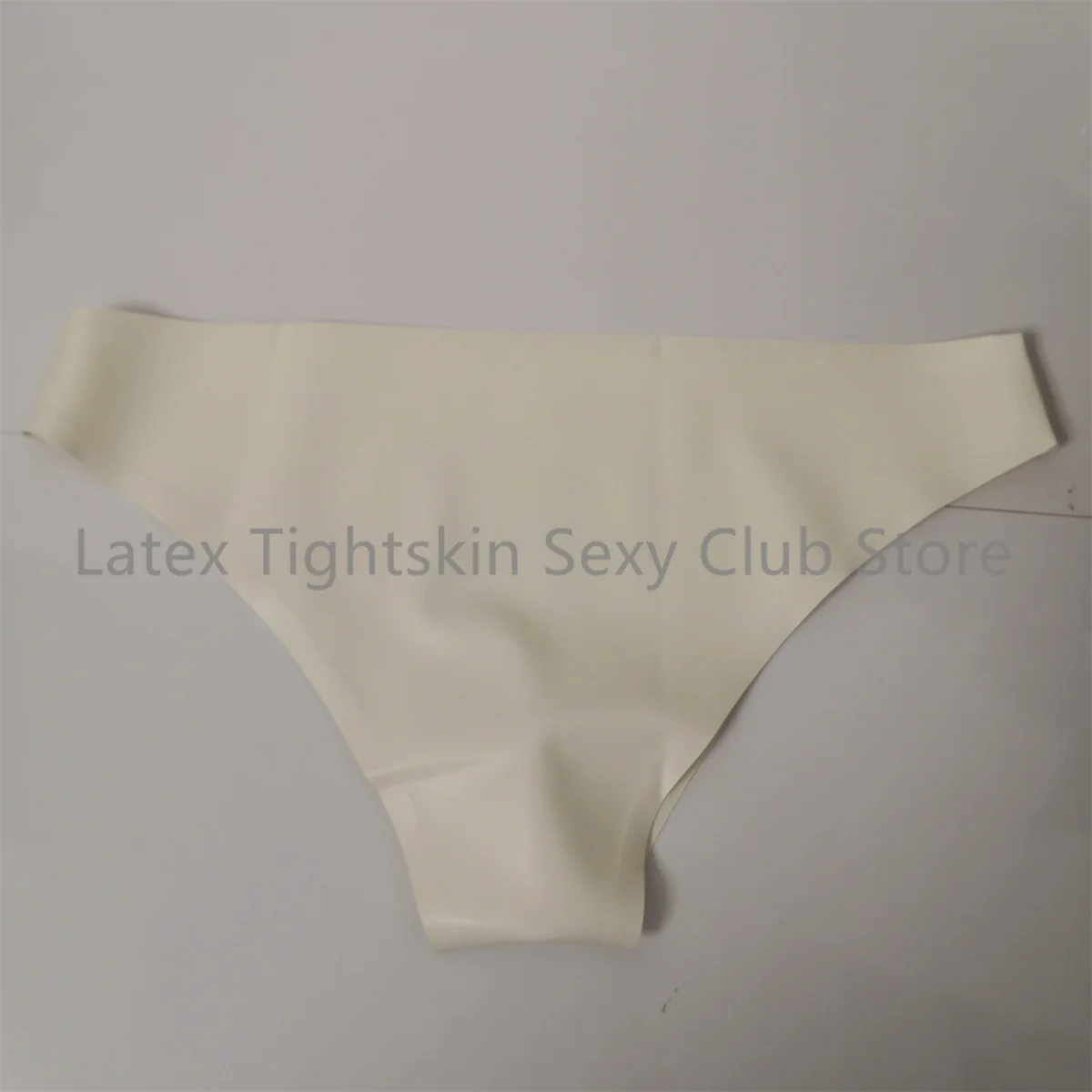 White Latex Briefs Panties Handmade Rubber Shorts Underwear for Men Wear