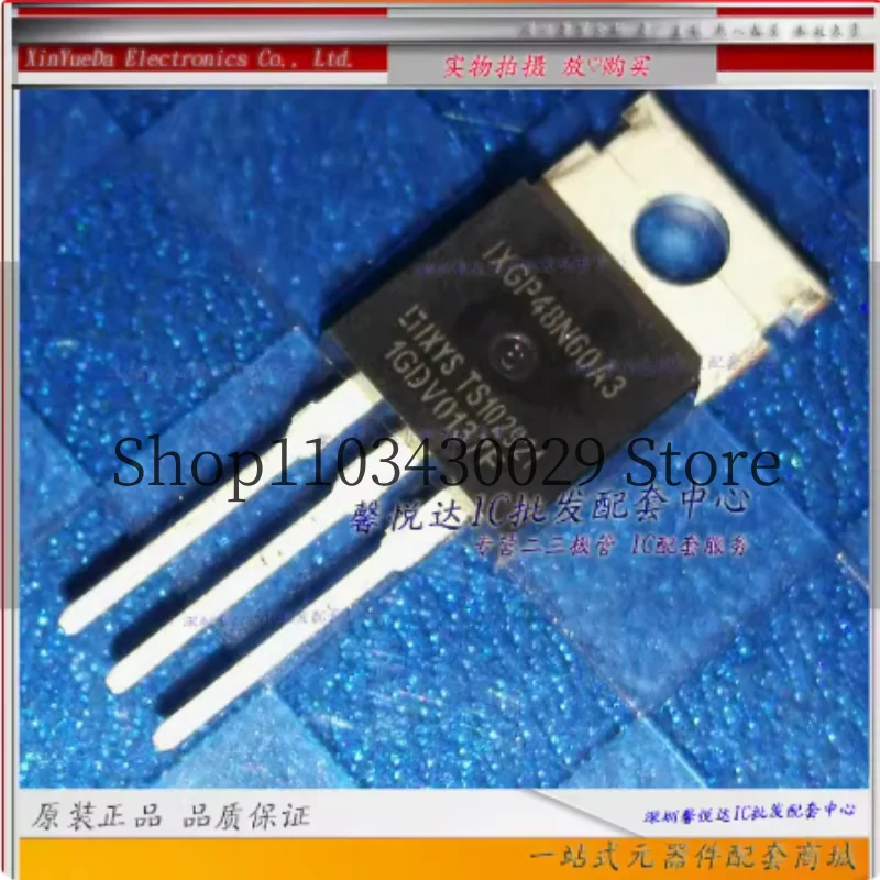 10Pcs New Original IXGP48N60A3 TO-220 48A 600V IGBT Power Tube