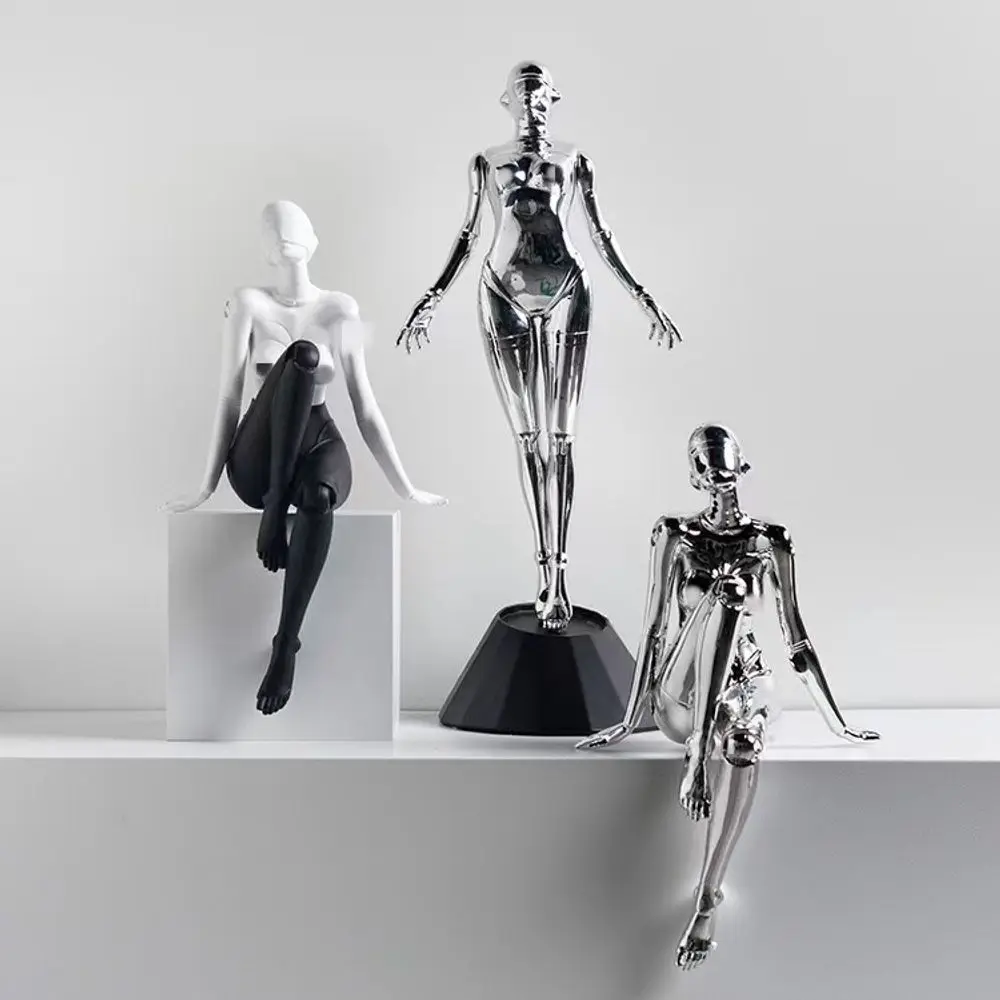 

Hot Sale Mechanical Goddess Sculpture Abstract Women Character Artwork Decoration Creative Ornaments