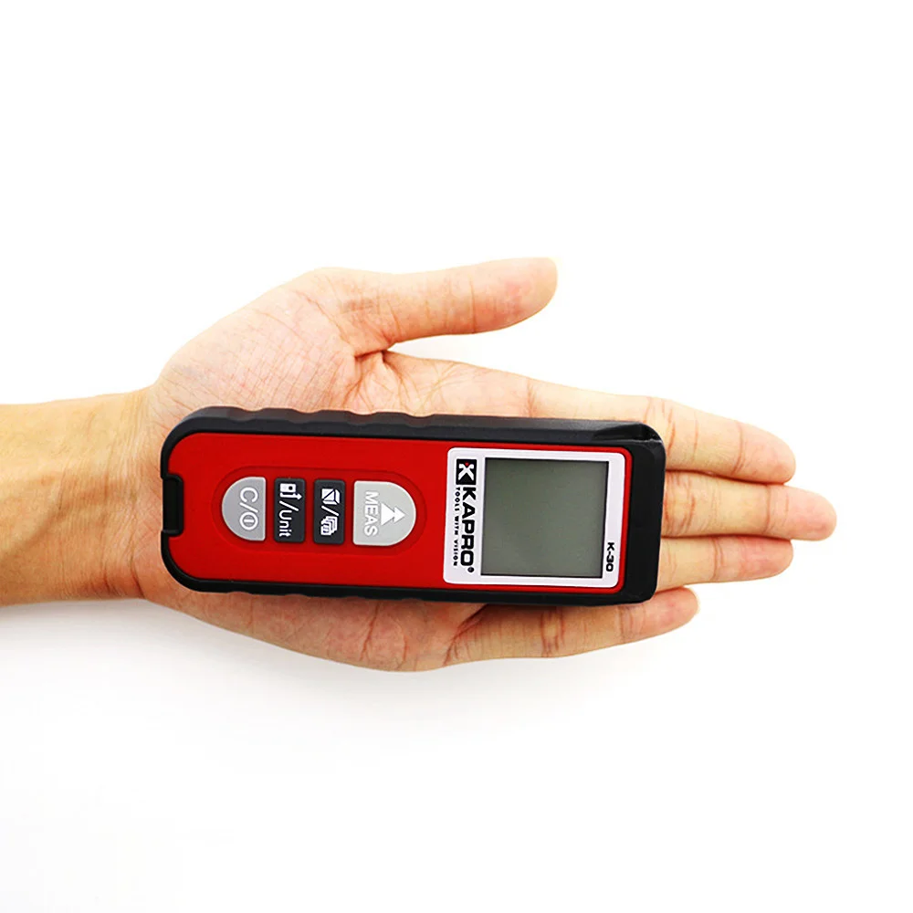 Kapro 30m portátil digital roleta medida a laser medidor de distância backlight range finder eletrônico trena laser fita rangefinder