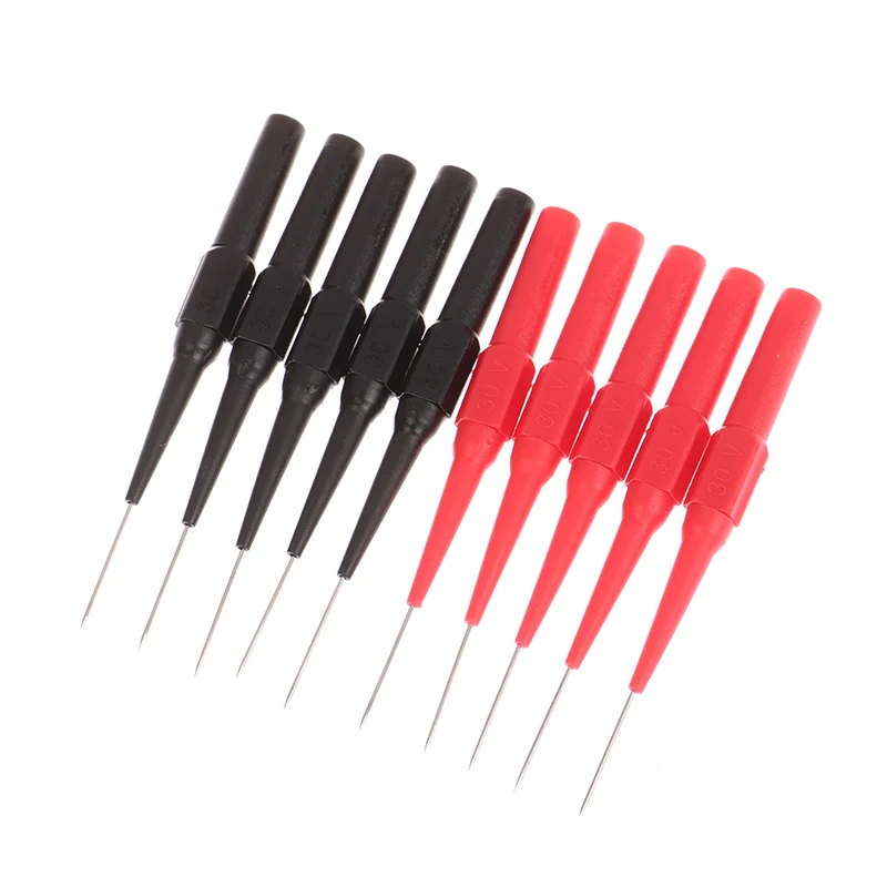 10PCS Multimeter Pen Test Pin Test Probe Measuring Device Clamp Copper Test Lead Test Probes Plug Multimeter Accessories 9CM New
