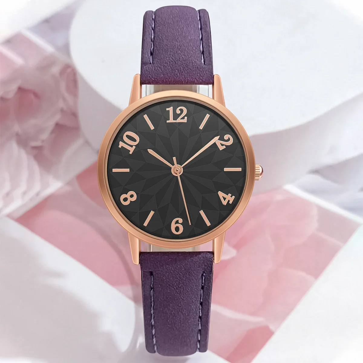 

Fashion Quartz Analog Clock Relógio Vintage Nubuck Leather Strap Band Watch for Women Pointer Simple Number Dial Ladies Watches