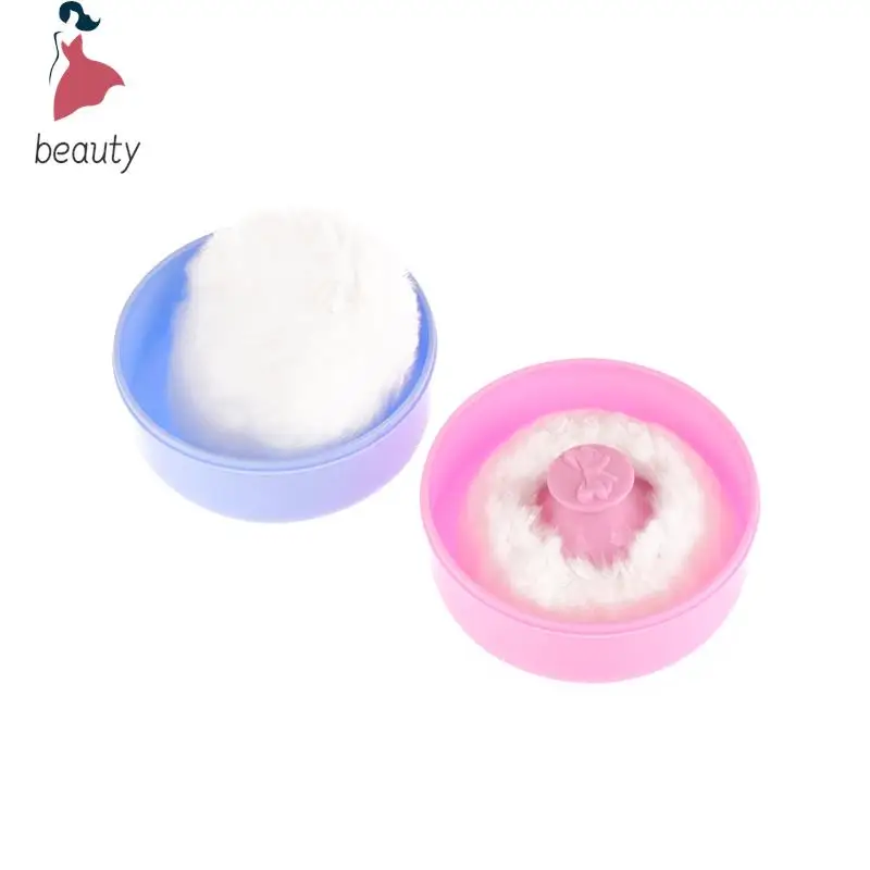 Dry Powder Puff Powder Puff With Box travel essentials Baby Face Body Cosmetic Powder Puff Talcum Powder Sponge Box Container