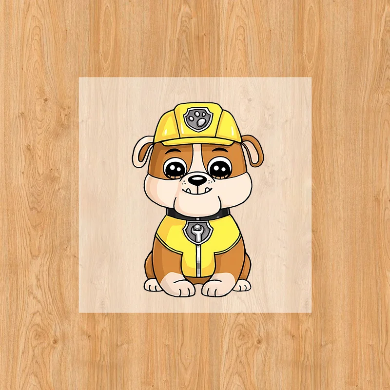 Paw Patrols Heat Transfer Sticker T-shirt Hats DIY Chase Skye Rubble Kawaii Patch Iron Transfer Hot Thermal Sticker Decal Gifts view 6