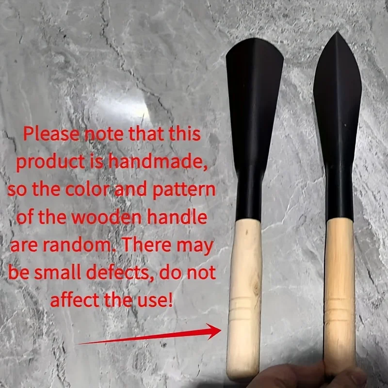 Two metal gardening shovels - hand shovel tools for digging, transplanting, planting, and weeding