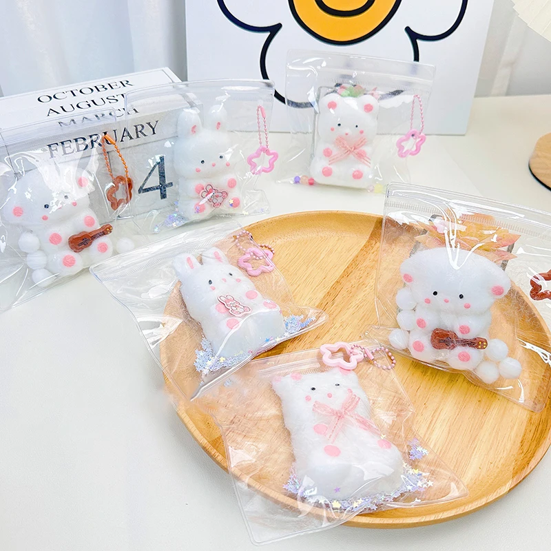 Kawaii Cartoon Bunny Squeeze Mochi Spielzeug niedlichen Kaninchen weichen langsamen Rebound Stress abbau Spielzeug Dekompression Spielzeug für erwachsene Kind Geschenke