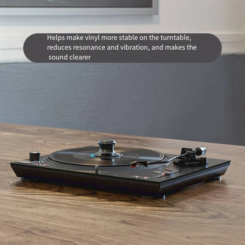 For 7/10/12-Inch LP Vinyl Records, Record Turntable Weight Stabilizer, Turntable Gramophone Player Parts