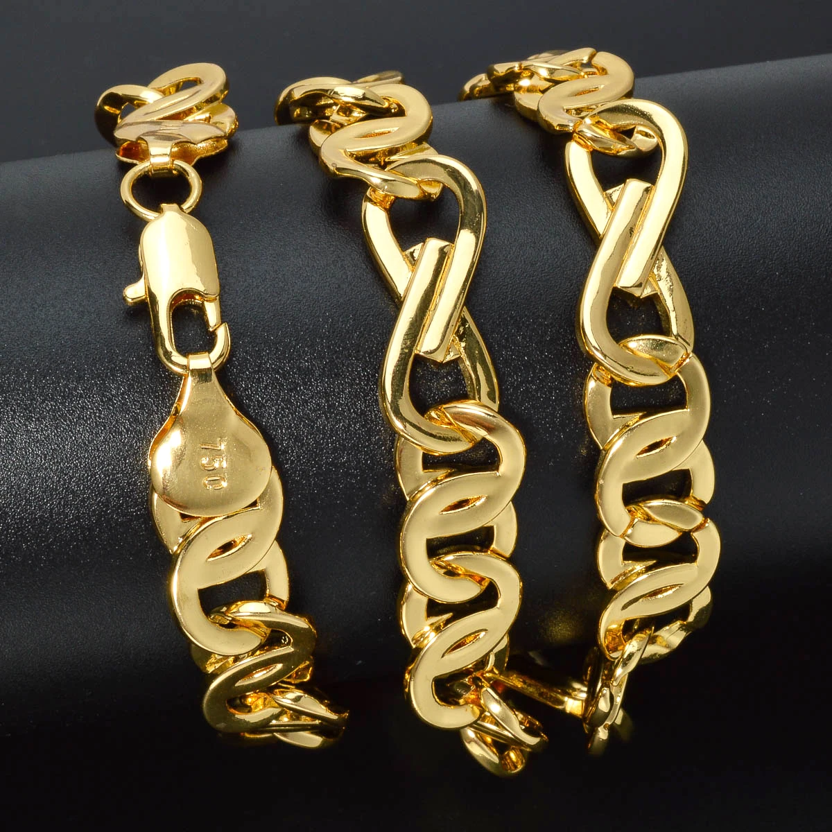 Diana Baby Fashion luxury Italy 750 18k gold plated Copper Link Chain Necklace For Man Jewelry Women Neck Accessories Party Gift