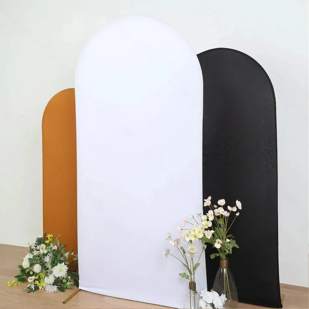 Arch Backdrop Cover Thicked Double Sided Fabric Spandex Chiara Arch Stand Cover for Wedding Birthday Party Backdround Decoration