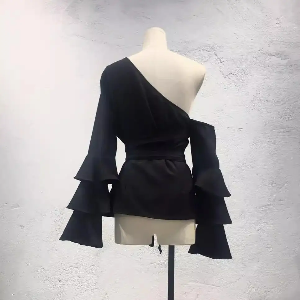 Camicetta Ele Long Sve con gonna Gored multistrato dimagrante Sa Design francese Sle Pure Color irt per donna