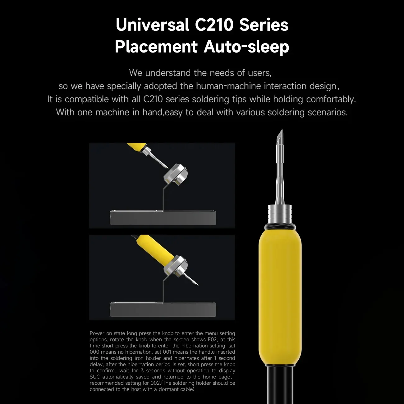 Estación de soldadura mecánica T210 SE, ajuste Digital LED, suspensión automática, calentamiento rápido, juego de herramientas de soldadura de reparación Micro electrónica 210