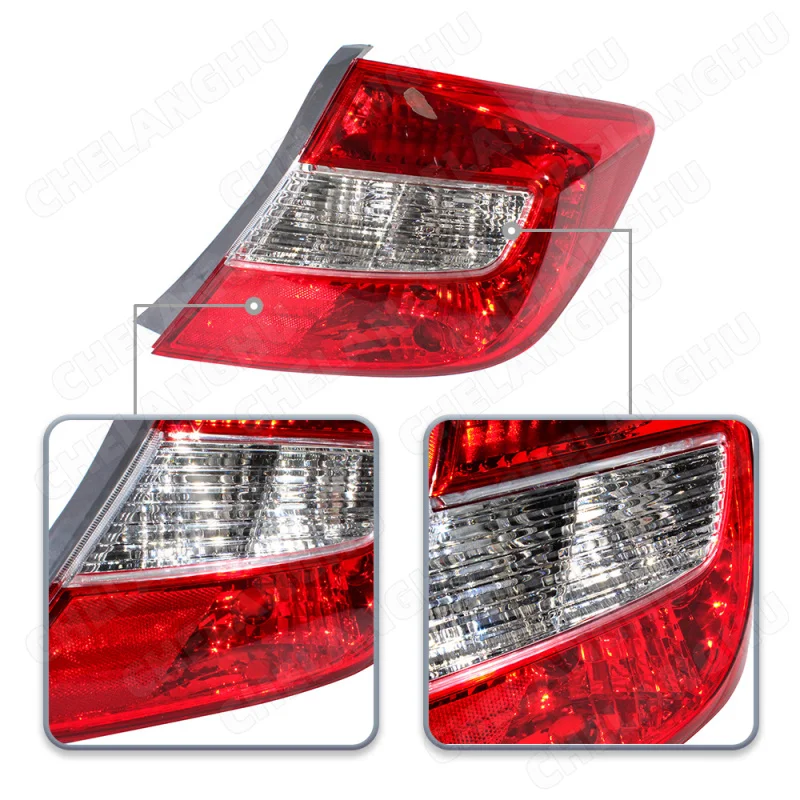 1pc Right Side Tail Rear Lamp light Without Bulb For Honda Civic FB2 FB4 FB6 Sedan 2012 Driving Foglamp Car Accessories