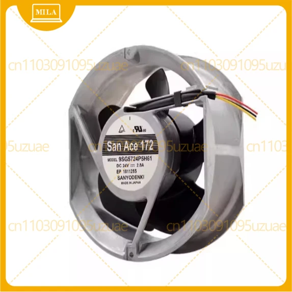 For 9SG5724P5H61 24VDC 2.8A Wire Leads-4 Yaskawa inverter dedicated fan