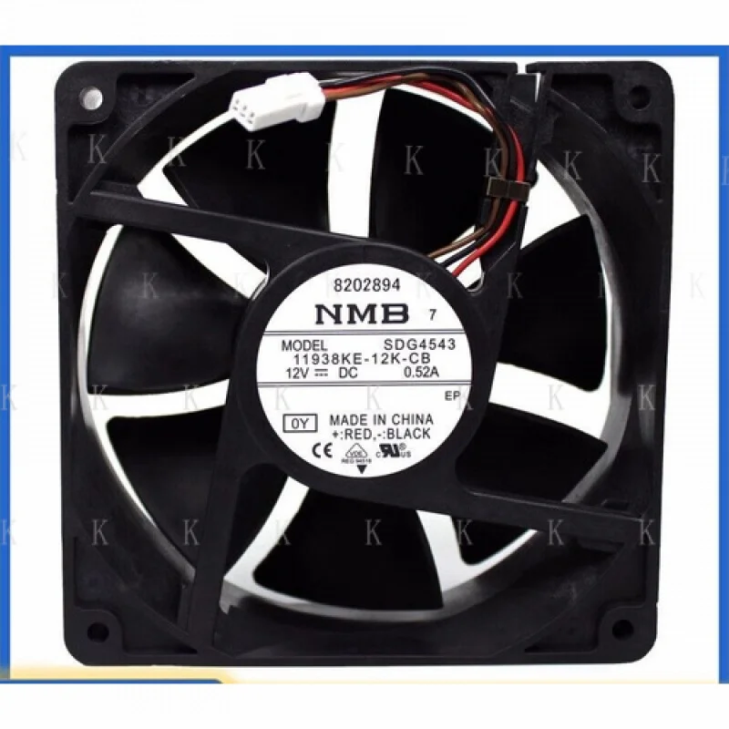

C for NMB 11938KE-12K-CB 12038 12V 0.52A 3pin Inverter Cooling Fan