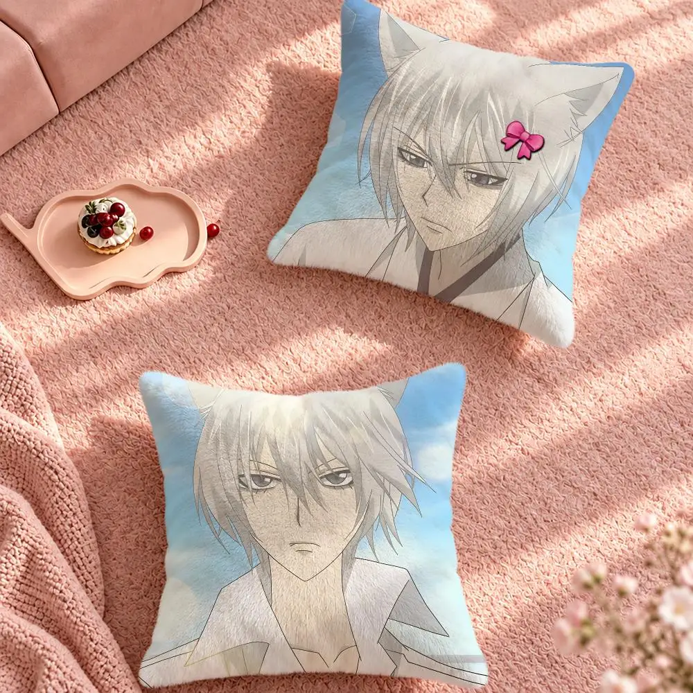 Anime Kamisama Kiss Tomoe Cushion Cover Cute Cartoon Throw Pillow Cover Soft Plush Cushion Cover Sofa Bedroom Home Decor