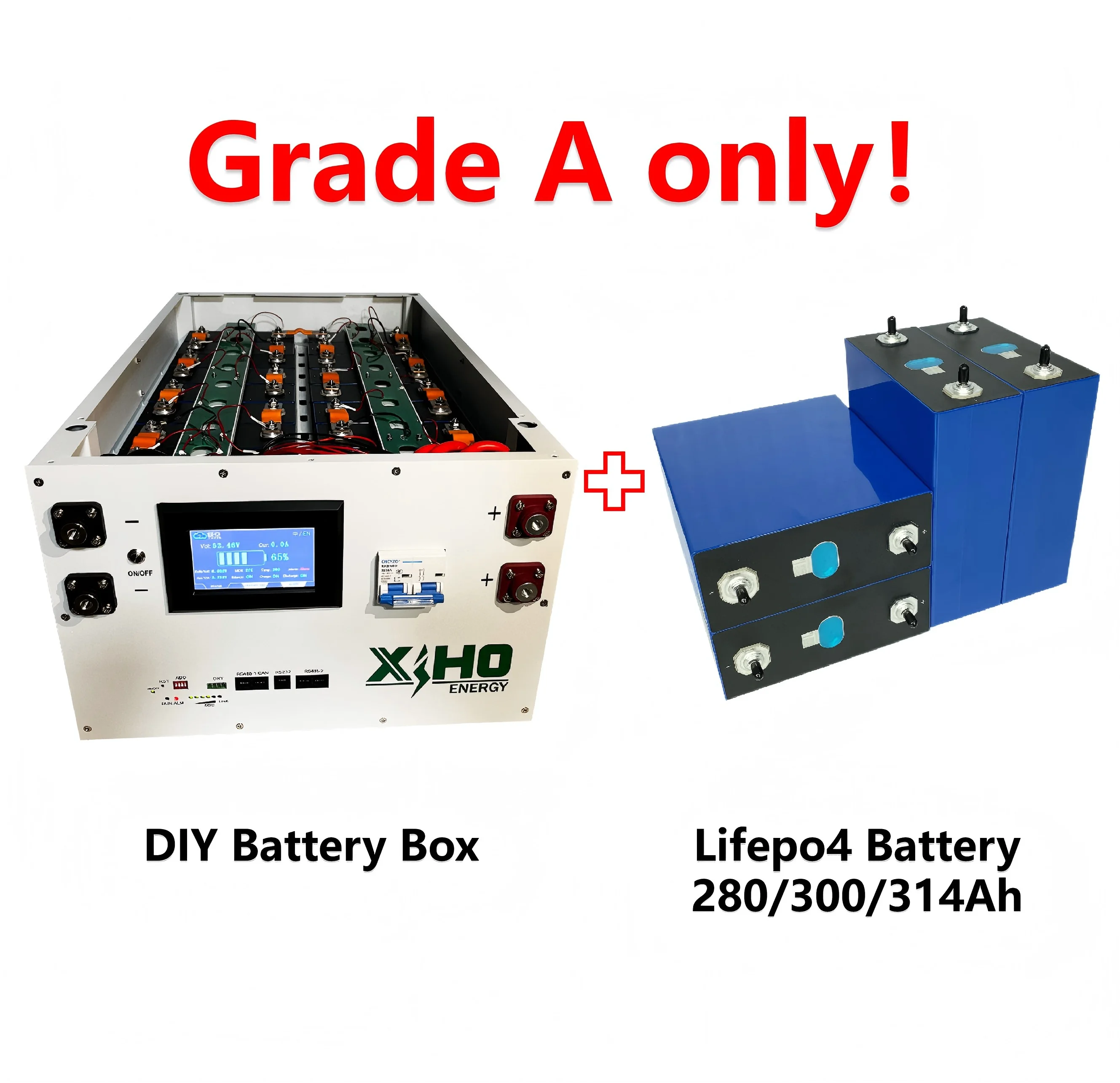 

Xiho Design 15kWh 16kWh Stackable Type Lifepo4 Battery Pack Grade A 3.2V Lifepo4 Cells LFP Solar Energy Storage System