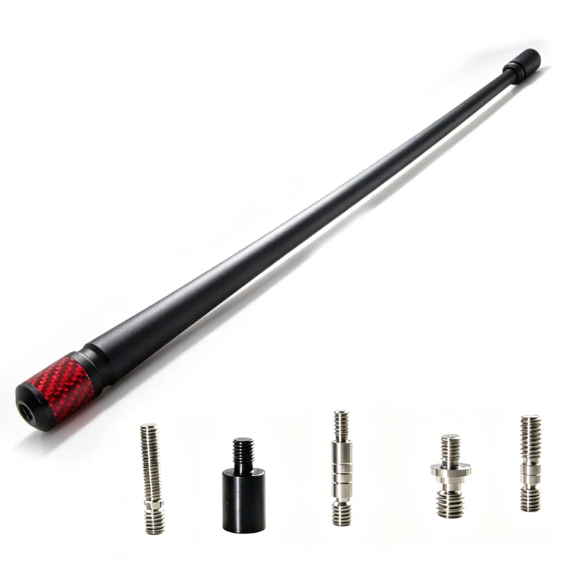 1 Juego de Antena de Coche Mini Corta Accesorios para Vehículos Antena de Radio Fuerte para Techo FM AM DAB NegraUniversal para