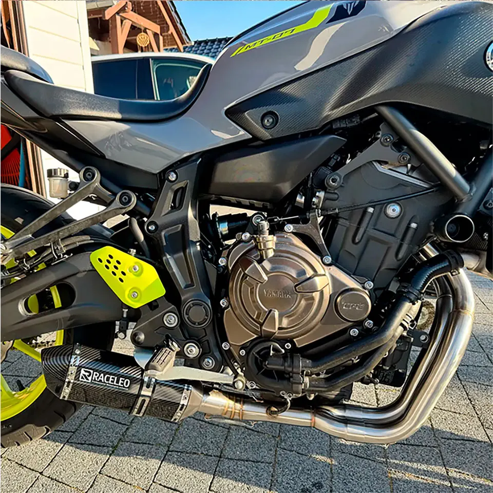 MT07 muffler Motorcycle Exhaust full system For YAMAHA MT-07 FZ-07 2014 - 2023 TRACER 7/GT 2020-2023 TRACER 700/GT 2016-2019