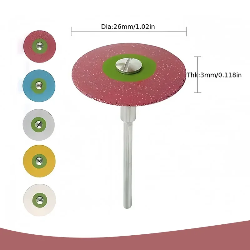 Single-Piece Rubber Diamond Polishing Disc Grinding Head, with Different Grits Suitable for Ceramic, Metal and Other Workpieces