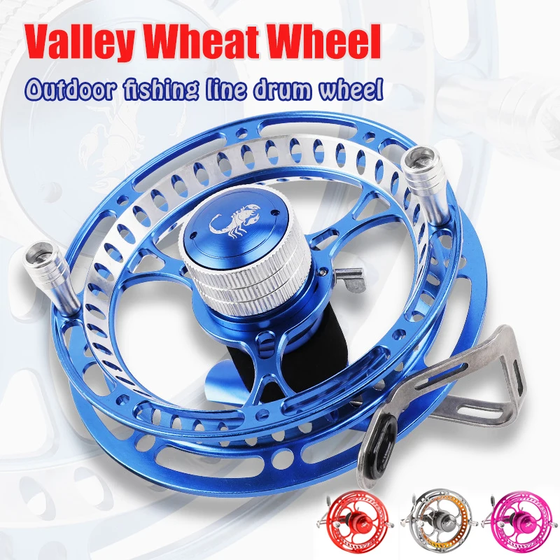 2+1BB Fly Fishing Wheel Outdoor fishing line drum wheel valley wheat wheel All metal Fishing Hand wheel Driving Cart Reels Wheel