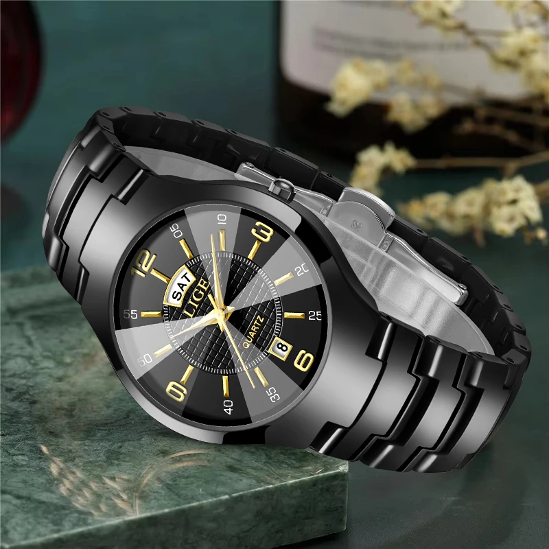 LUIK Mode Elegant Damespolshorloge Luxe Keramiek Band Auto Datum Week Waterdicht Kleine Wijzerplaat Quartz Horloges voor Vrouw Cadeau